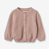 Wheat Main Knit Cardigan Magnella | Baby Knitted Tops 1135 dry rose