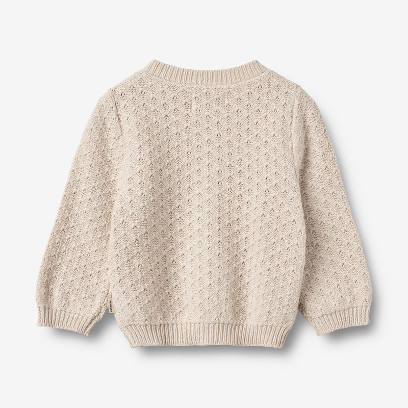 Wheat Main Knit Cardigan Magnella | Baby Knitted Tops 3191 offwhite