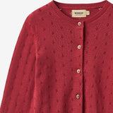 Wheat Main Knit Cardigan Maia Cardigan 9697 red cherry