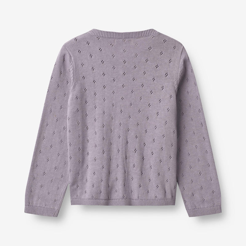 Wheat Main Knit Cardigan Maia Knitted Tops 1346 lavender