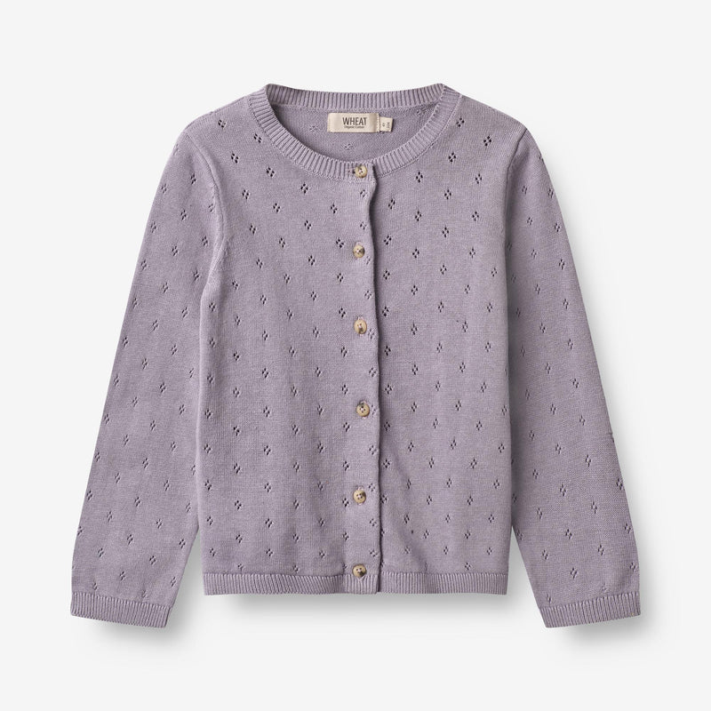 Wheat Main Knit Cardigan Maia Knitted Tops 1346 lavender
