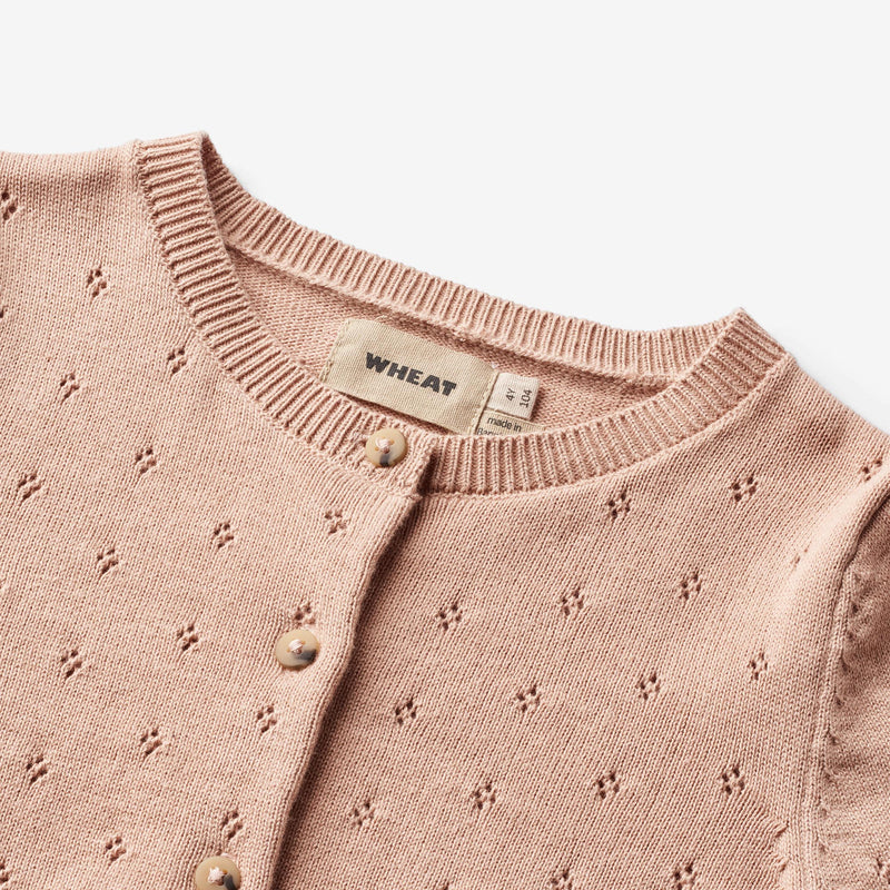 Wheat Main Knit Cardigan Maia Knitted Tops 1157 moonlight rose