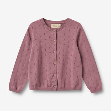 Wheat Main Knit Cardigan Maia Knitted Tops 1308 lavender dawn