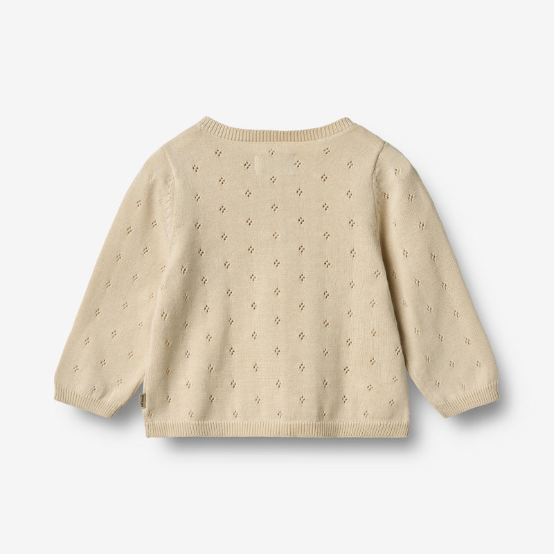 Wheat Main Knit Cardigan Maia Knitted Tops 3336 sandshell