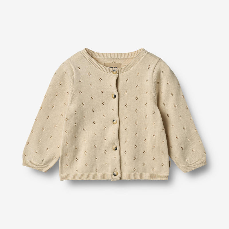 Wheat Main Knit Cardigan Maia Knitted Tops 3336 sandshell