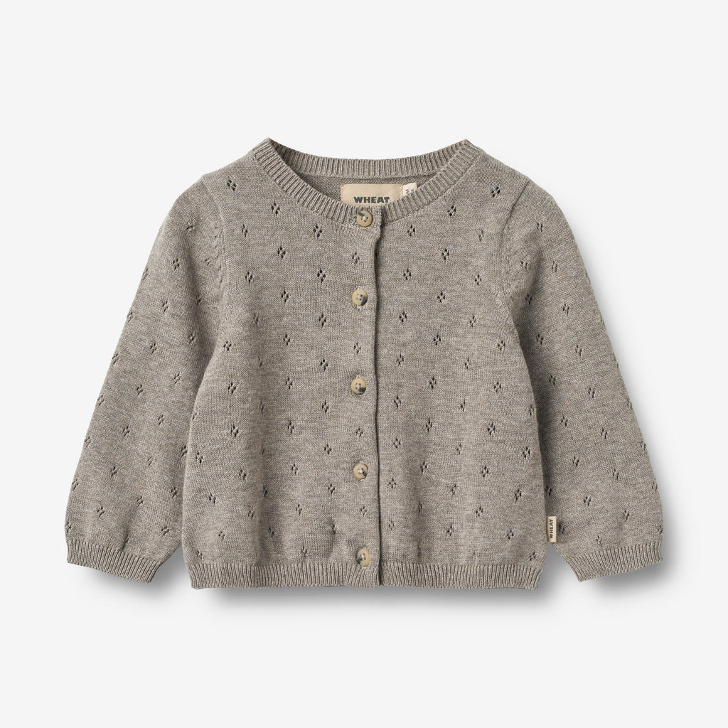 Knit Cardigan Maia Baby warm grey melange