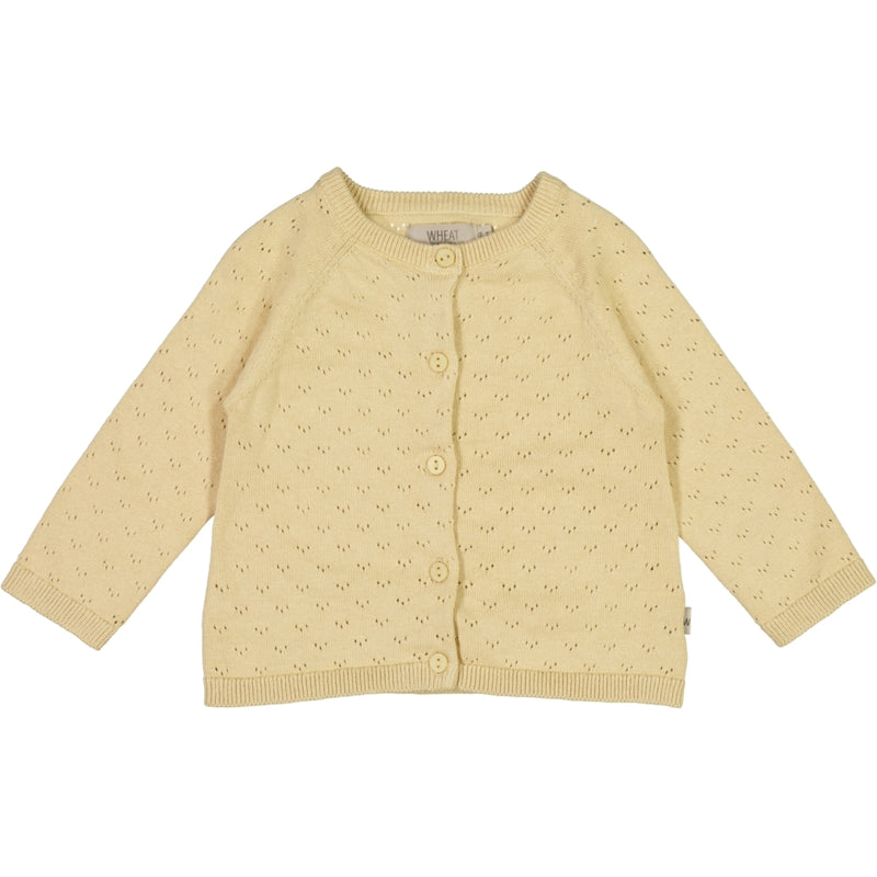 Wheat Knit Cardigan Maja Knitted Tops 3231 soft beige