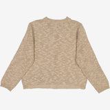Wheat Main  Knit Cardigan Mille Knitted Tops 1096 warm stone