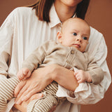 Wheat Main Knit Cardigan Nico Knitted Tops 9574 warm sand melange