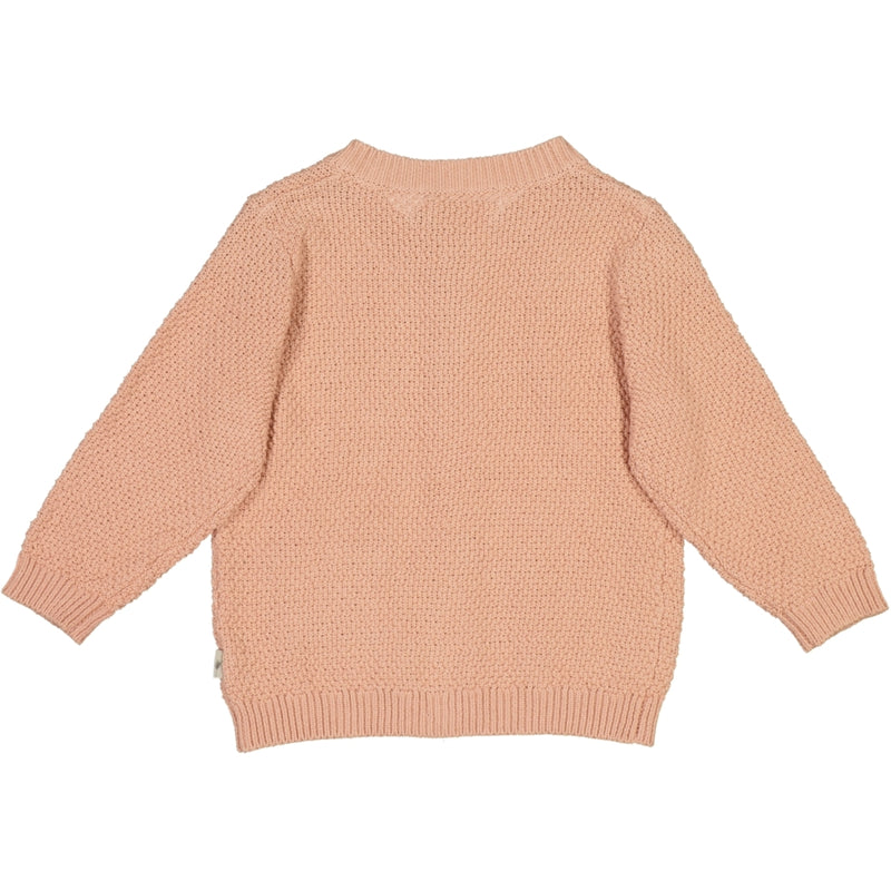 Wheat Knit Cardigan Ray Knitted Tops 2270 misty rose