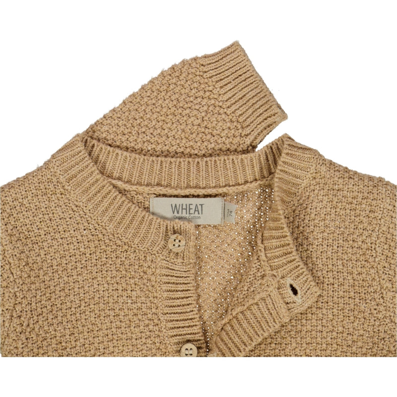 Wheat Knit Cardigan Ray Knitted Tops 3230 sand melange