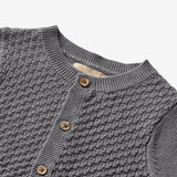 Wheat Main Knit Cardigan Siggi | Baby Knitted Tops 1201 stormy blue