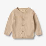 Wheat Main Knit Cardigan Sofus Knitted Tops 3354 warm sand