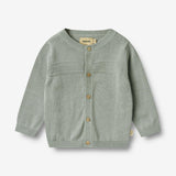 Wheat Main Knit Cardigan Sofus Knitted Tops 9567 soft rain