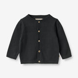 Wheat Main Knit Cardigan Sofus | Baby Knitted Tops 1432 navy