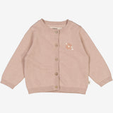 Wheat Main  Knit Cardigan Suzy Embroidery | Baby Knitted Tops 1356 pale lilac