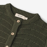 Wheat Main Knit Cardigan Villy | Baby Knitted Tops 1687 forest night