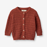 Wheat Main Knit Cardigan Villy | Baby Knitted Tops 2072 red