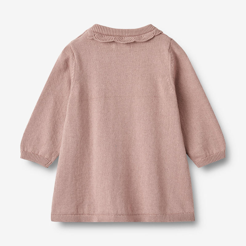 Wheat Main Knit Dress Nannie Dresses 1135 dry rose
