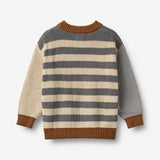 Wheat Main Knit Jumper L/S Rasmus Pullover 9596 flint stripe