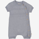 Wheat Knit Playsuit Eivind | Baby Suit 1528 cloudy sky