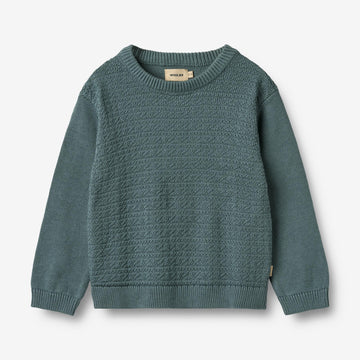 Wheat Main Knit Pullover Borris Knitted Tops 1460 stormy weather