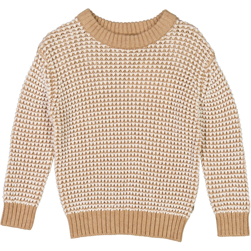 Wheat Knit Pullover Charlie Knitted Tops 3230 sand melange