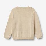 Wheat Main Knit Pullover Embr. Lisa Knitted Tops 3191 offwhite