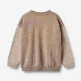 Wheat Main Knit Pullover Finley Knitted Tops 9556 grey camel melange