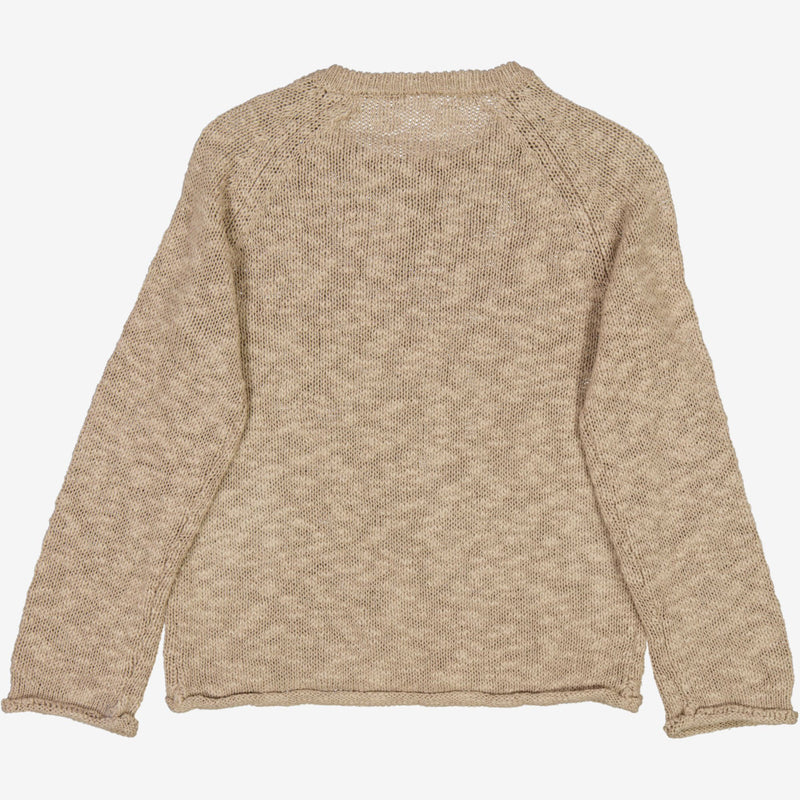 Wheat Knit Pullover Kaj Knitted Tops 1096 warm stone