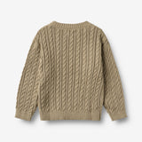 Wheat Main Knit Pullover L/S Oliver Pullover 0070 gravel