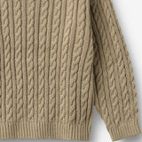 Wheat Main Knit Pullover L/S Oliver Pullover 0070 gravel