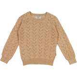 Wheat Main Knit Pullover Malvina Knitted Tops 3230 sand melange