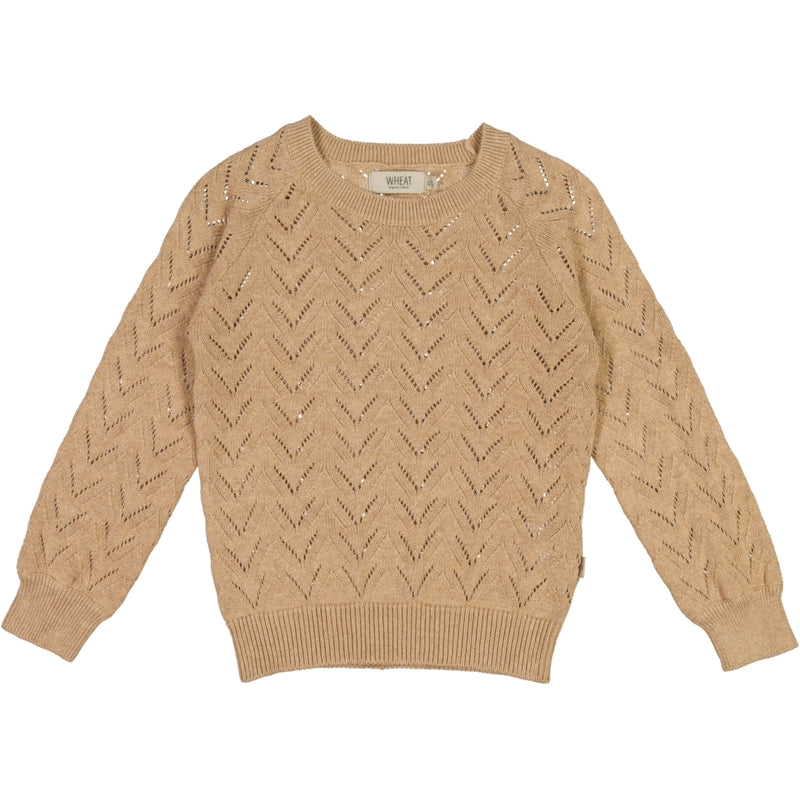 Wheat Main Knit Pullover Malvina Knitted Tops 3230 sand melange