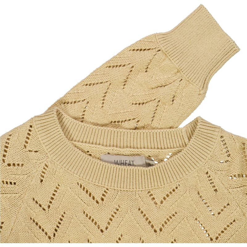 Wheat Main Knit Pullover Malvina Knitted Tops 3231 soft beige