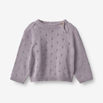 Wheat Main Knit Pullover Mira | Baby Knitted Tops 1346 lavender