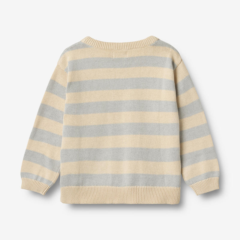 Wheat Main Knit Pullover Morgan Pullover 1396 soft blue stripe