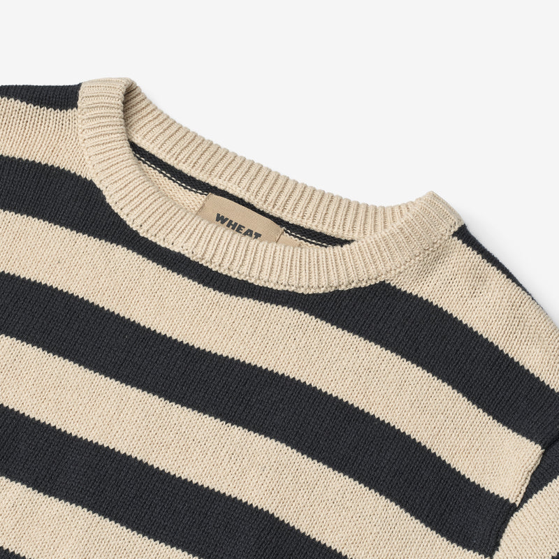 Wheat Main Knit Pullover Morgan Pullover 1433 navy stripe