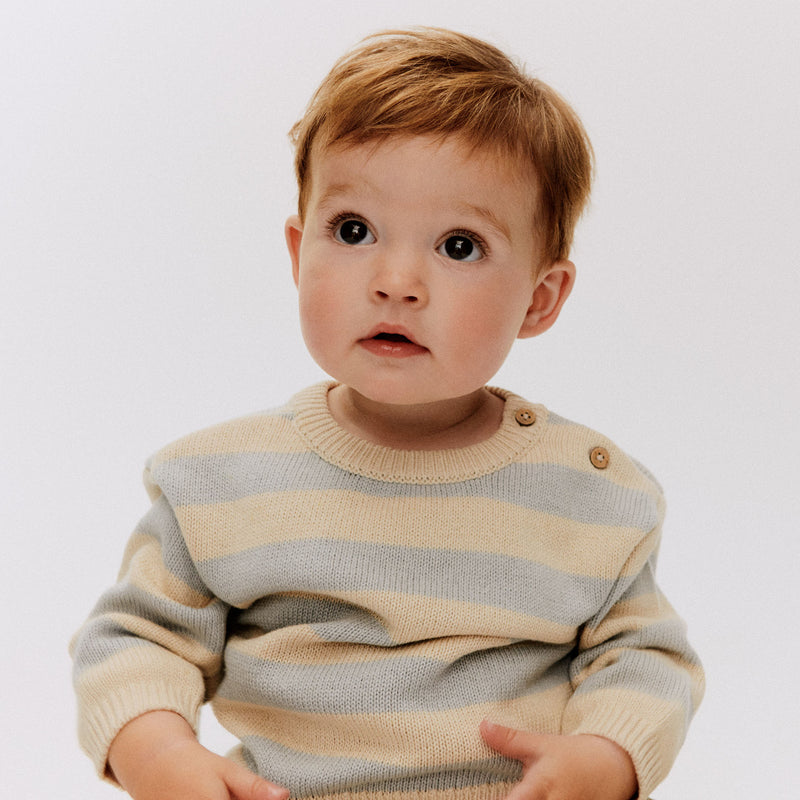 Wheat Main Knit Pullover Morgan Pullover 1048 blue stripe