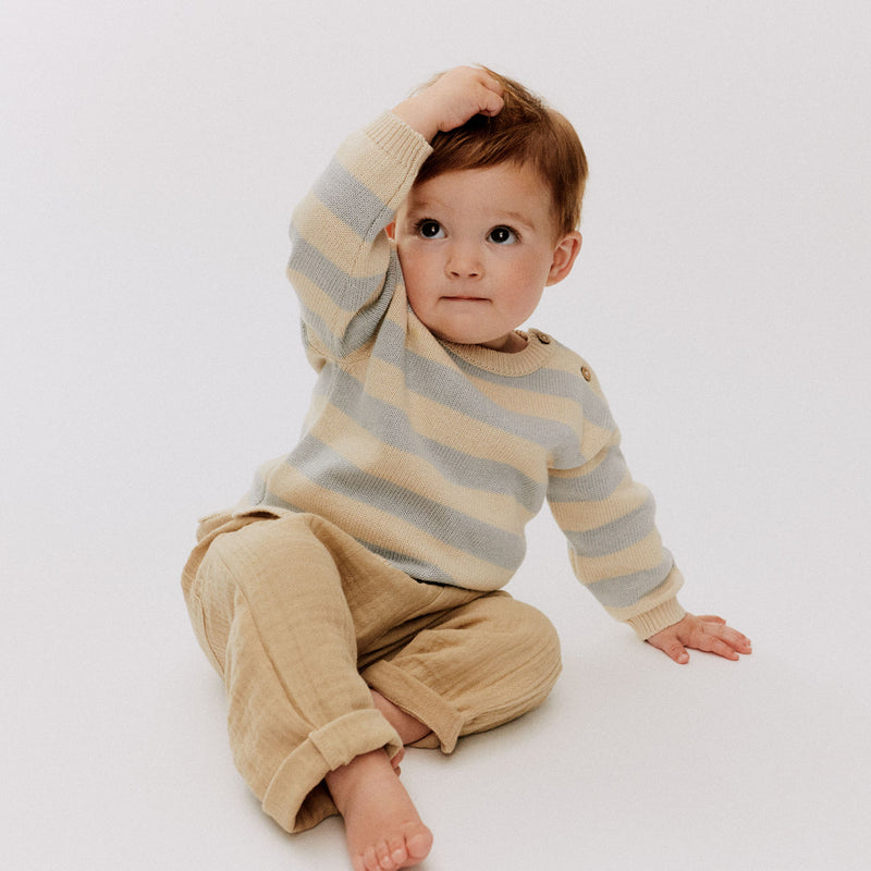 Wheat Main Knit Pullover Morgan Pullover 1048 blue stripe