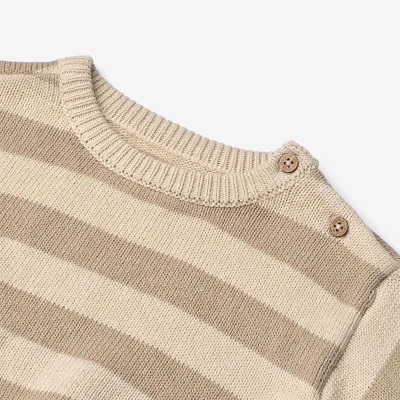 Wheat Main Knit Pullover Morgan Pullover 9415 beige stripe