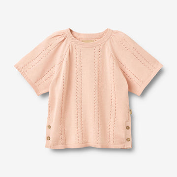 Wheat Main Knit Pullover S/S Vilna Pullover 2400 powder