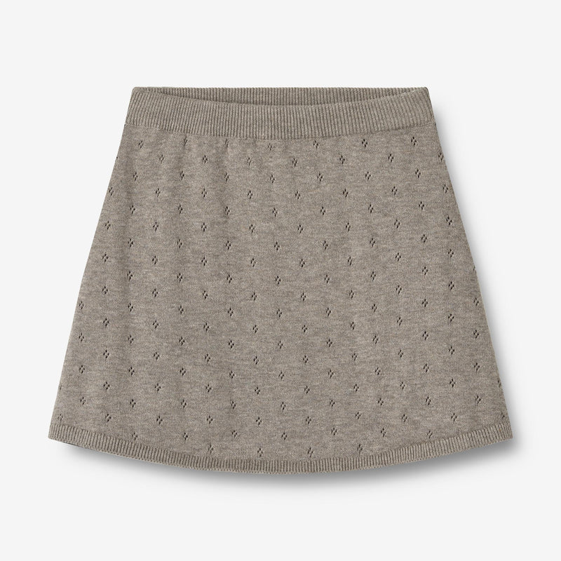Wheat Main Knit Skirt Marta Skirts 3229 warm grey melange