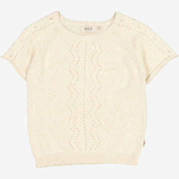 Wheat Main  Knit Top Bella Knitted Tops 1101 cloud melange