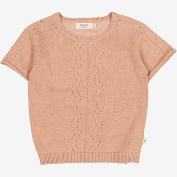 Wheat Main  Knit Top Bella Knitted Tops 2031 rose dawn
