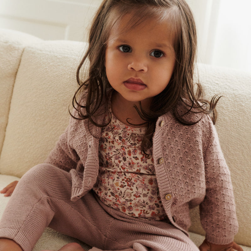 Wheat Main Knit Trousers Neel | Baby Trousers 1135 dry rose