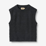 Wheat Main Knit Vest Bobby Knitted Tops 1432 navy