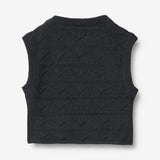 Wheat Main Knit Vest Bobby Knitted Tops 1432 navy