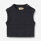 Wheat Main Knit Vest Bobby Knitted Tops 1432 navy