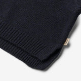 Wheat Main Knit Vest Cuba Knitted Tops 1432 navy